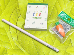 文具セット　ピクミン　ミニメモセット　ベージュのサムネイル画像