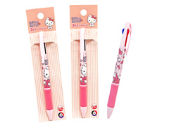 キャラ文具　3色ボールペン　ハローキティのサムネイル画像