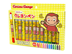 キャラ文具　おさるのジョージ　ぬりえ付きクレ...のサムネイル画像