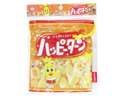 キャラ雑貨 お菓子パッケージ巾着 ハッピーターン 堀商店 景品 販促品 お祭り用品の激安販売