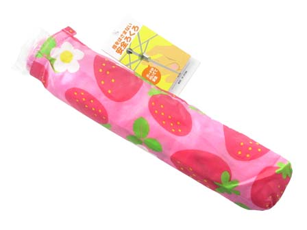 折りたたみ傘 50cm いちご ピンク|【堀商店】景品・販促品