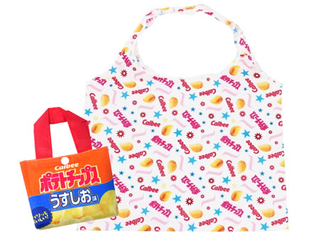 キャラ雑貨 エコバッグ ポテトチップス うすしお味|【堀商店 キャラ雑貨 エコバッグ ポテトチップス うすしお味|【堀商店