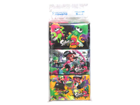 ポケットティッシュ6p スプラトゥーン2 堀商店 景品 販促品 お祭り用品の激安販売