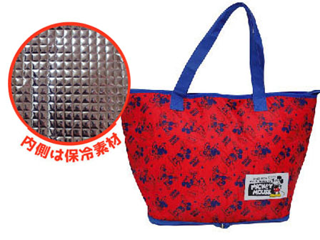 大特価 キャラ雑貨 保冷折りたたみトートバッグ ミッキー 堀商店 景品 販促品 お祭り用品の激安販売