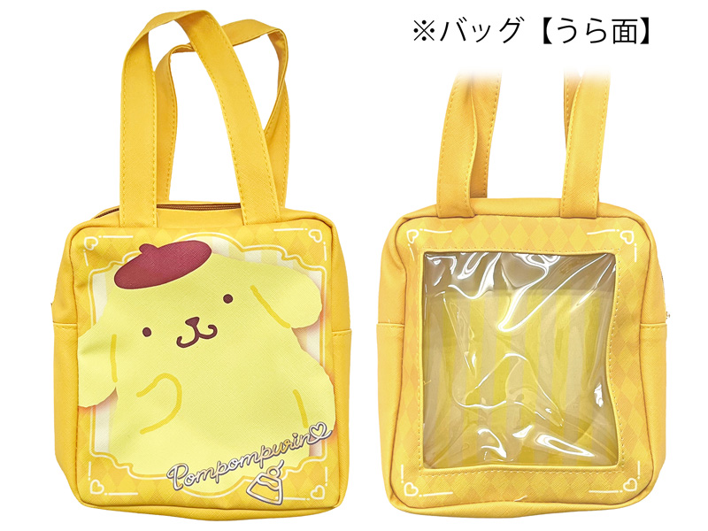キャラ雑貨 クリア窓付プリントトートバッグ フェイバリット