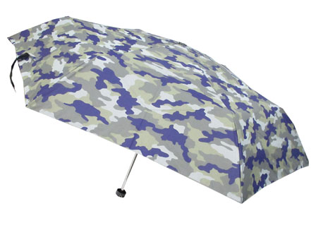 折りたたみ傘　カモフラ　55cm　紺の画像