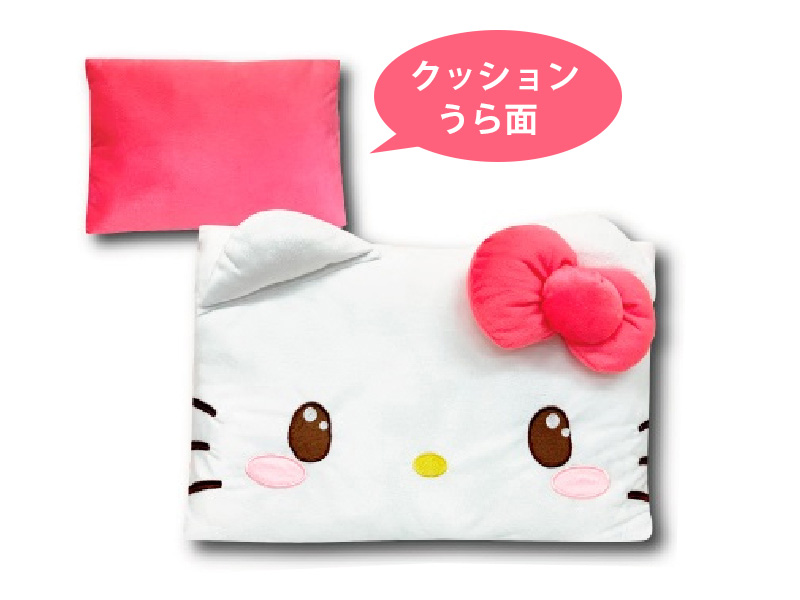 特価】キャラ雑貨 フェイススクエアクッション キラカワ：ハローキティ