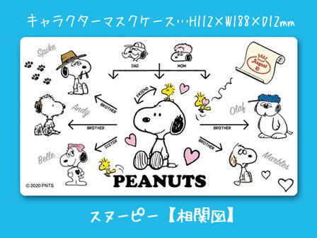 キャラ雑貨 スヌーピー マスクケース 相関図 堀商店 景品 販促品 お祭り用品の激安販売
