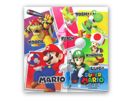 ハンカチ マリオ スポーツ柄 MBS-603|【堀商店】景品・販促品・お祭り