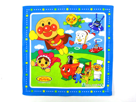 ハンカチ アンパンマン(青)N-2|【堀商店】景品・販促品・お祭り用品の 