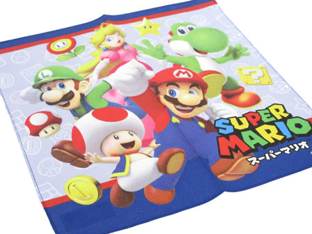 ハンカチ スーパーマリオ マリオと仲間たち柄 Mbs 871 堀商店 景品 販促品 お祭り用品の激安販売