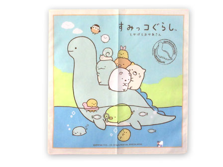 ハンカチ すみっコぐらし とかげとおかあさん（すみっ湖）|【堀商店