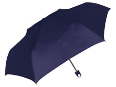 55cm折りたたみ傘　無地カラビナ　NAVYの画像