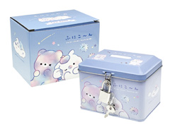 ファン雑貨　鍵付き缶バンク/ふにこーんのサムネイル画像