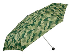 折りたたみ傘　カモフラ　55cm　緑の画像