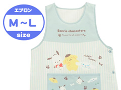 エプロン　サンリオ犬MIX　転写脇釦　サック...のサムネイル画像