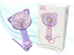 ファン雑貨　にゃんこファン(USB充電式)【...のサムネイル画像