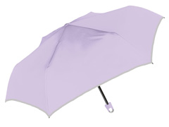 50cm 折りたたみ傘 UV子供無地：パープルのサムネイル画像
