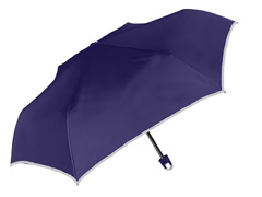 50cm 折りたたみ傘 UV子供無地：ネイビーのサムネイル画像
