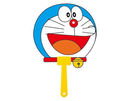 ダイカットうちわ ドラえもん|【堀商店】景品・販促品・お祭り用品の