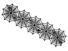 ハロウィン　Felt Spiderweb t...の画像