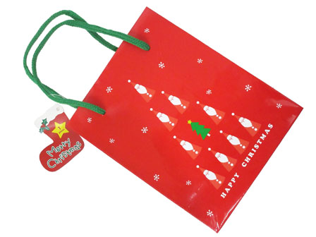 クリスマス　【特価】ラッピング袋　手提（M）...の画像