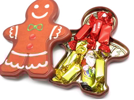 クリスマス シェイプティン：ジンジャーブレッドマン【軽減税率対象