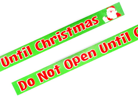 クリスマス　「Do Not Open」テープの画像