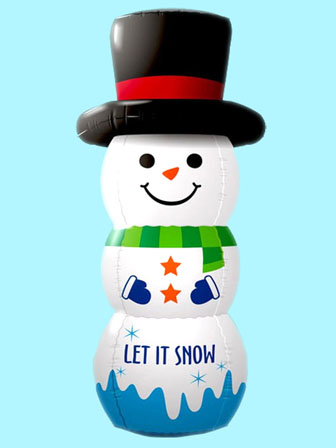 クリスマス ビニールディスプレイ M スノーマン|【堀商店】景品・販促