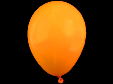 風船　９インチ風船　オレンジのサムネイル画像