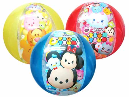 ビニール ディズニー かわいいBIGビーチボール（ツム柄）|【堀商店