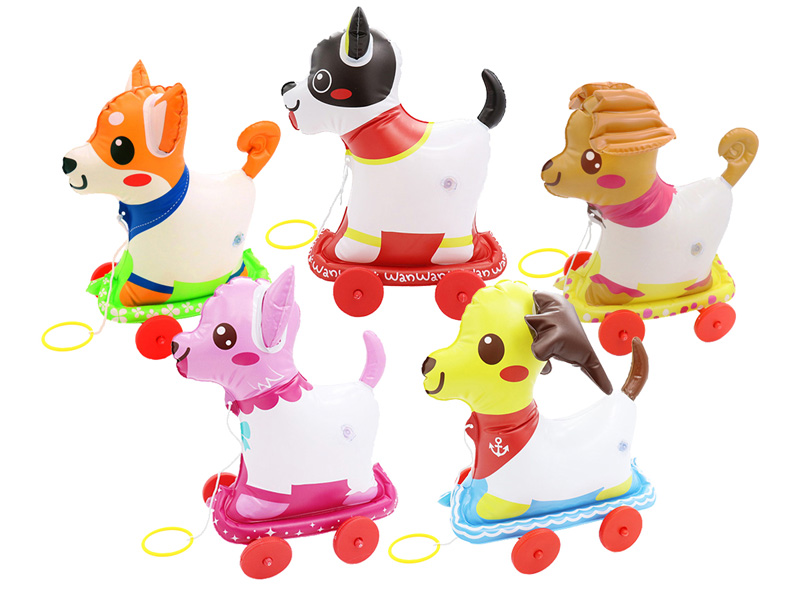 ビニール　おさんぽコロコロ　おえかきわんわんズのサムネイル画像