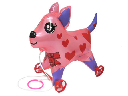 ビニール 散歩犬Jr（おさんぽ子犬）KTS-3002|【堀商店】景品