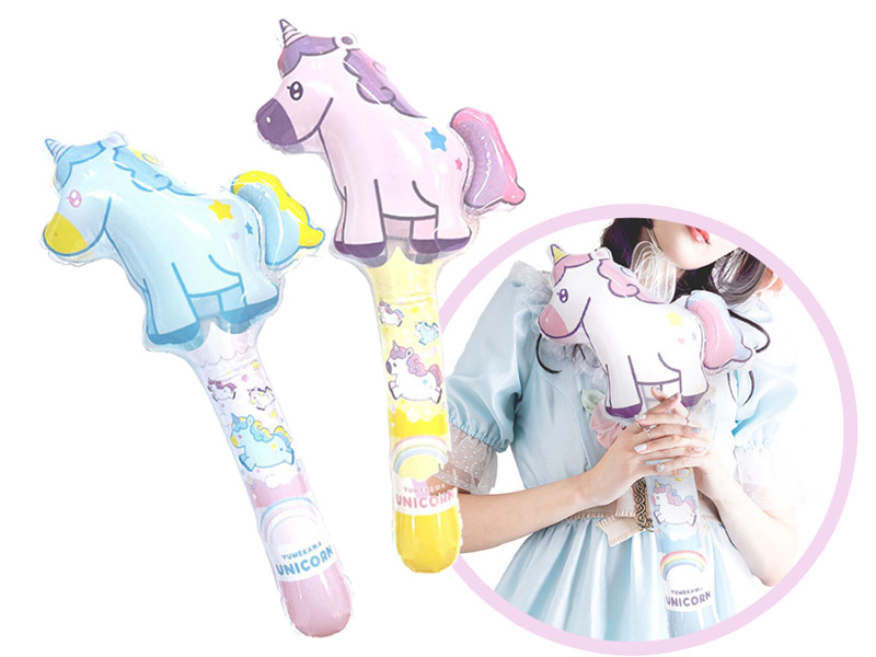 ビニール ゆめかわユニコーンエアースティック|【堀商店】景品・販促品