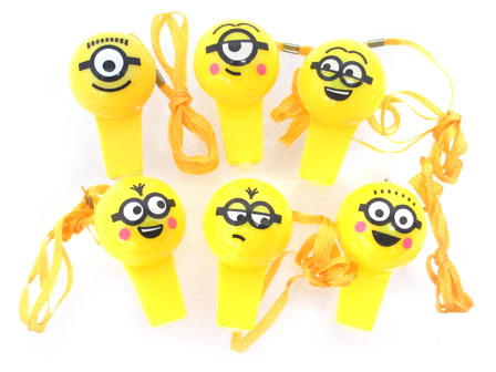 光るおもちゃ ミニオンズ 光る笛付ペンダント2|【堀商店】景品・販促品