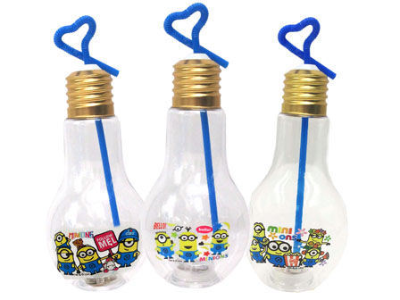 在庫限り大特価】光るミニオンズ電球ボトル 500ml|【堀商店 在庫限り大特価】光るミニオンズ電球ボトル 500ml|【堀商店