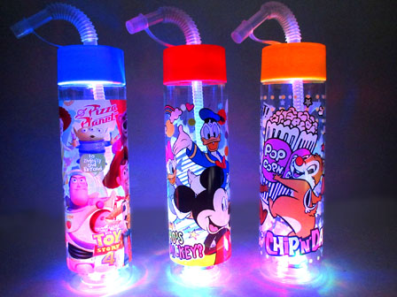 ディズニー　光るポットボトル 光るディズニーかわいいポットボトル|おもちゃ・縁日玩具