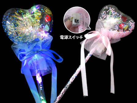 光るおもちゃ ピカピカミンツハートスティック|【堀商店】景品・販促品・お祭り用品の激安販売
