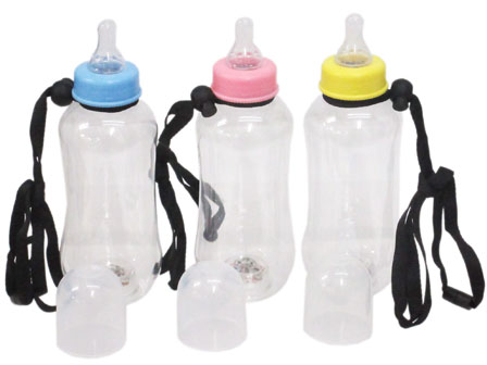 光る哺乳瓶ボトル 400ml ストラップ付|【堀商店】景品・販促品・お祭り
