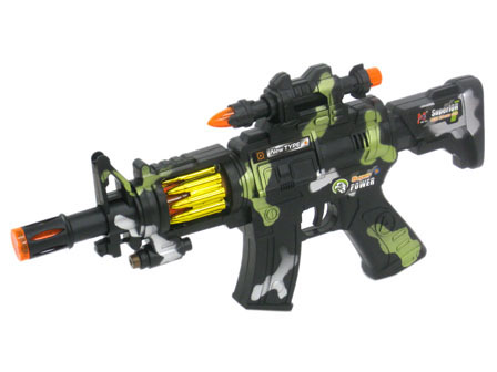 銃　【海外購入】　インテリア　本格おもちゃ 光るおもちゃ Black hawk アサルトライフル|【堀商店】景品・販促品