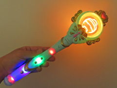 光るおもちゃ　光る！音付ファンシースティックのサムネイル画像