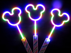 光るおもちゃ　LEDネオンマウススティックのサムネイル画像