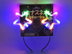 光るおもちゃ　ルミナスネオンカチューシャのサムネイル画像