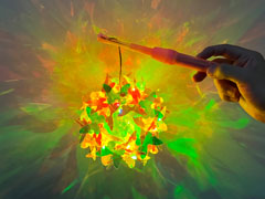 光るおもちゃ　輝くリフレクション提灯のサムネイル画像