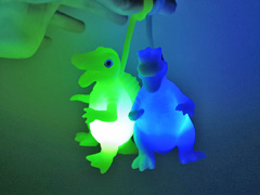 光るおもちゃ　恐竜光るヨーヨーの画像