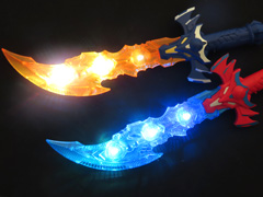 光るおもちゃ　ドラゴンソードのサムネイル画像