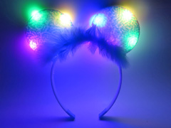 光るおもちゃ　ファブリックマウスカチューシャのサムネイル画像