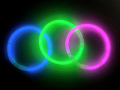 光るネオンブレスレット 3本入りのサムネイル画像