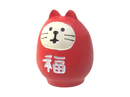 concombre 福ねこだるま　紅のサムネイル画像