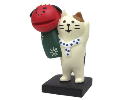 正月 concombre 獅子舞猫|【堀商店】景品・販促品・お祭り用品の